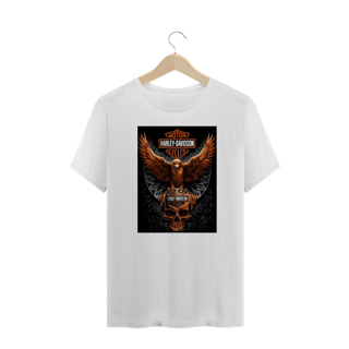 Nome do produto Camisetas Plus Size Harley Águia Dourada