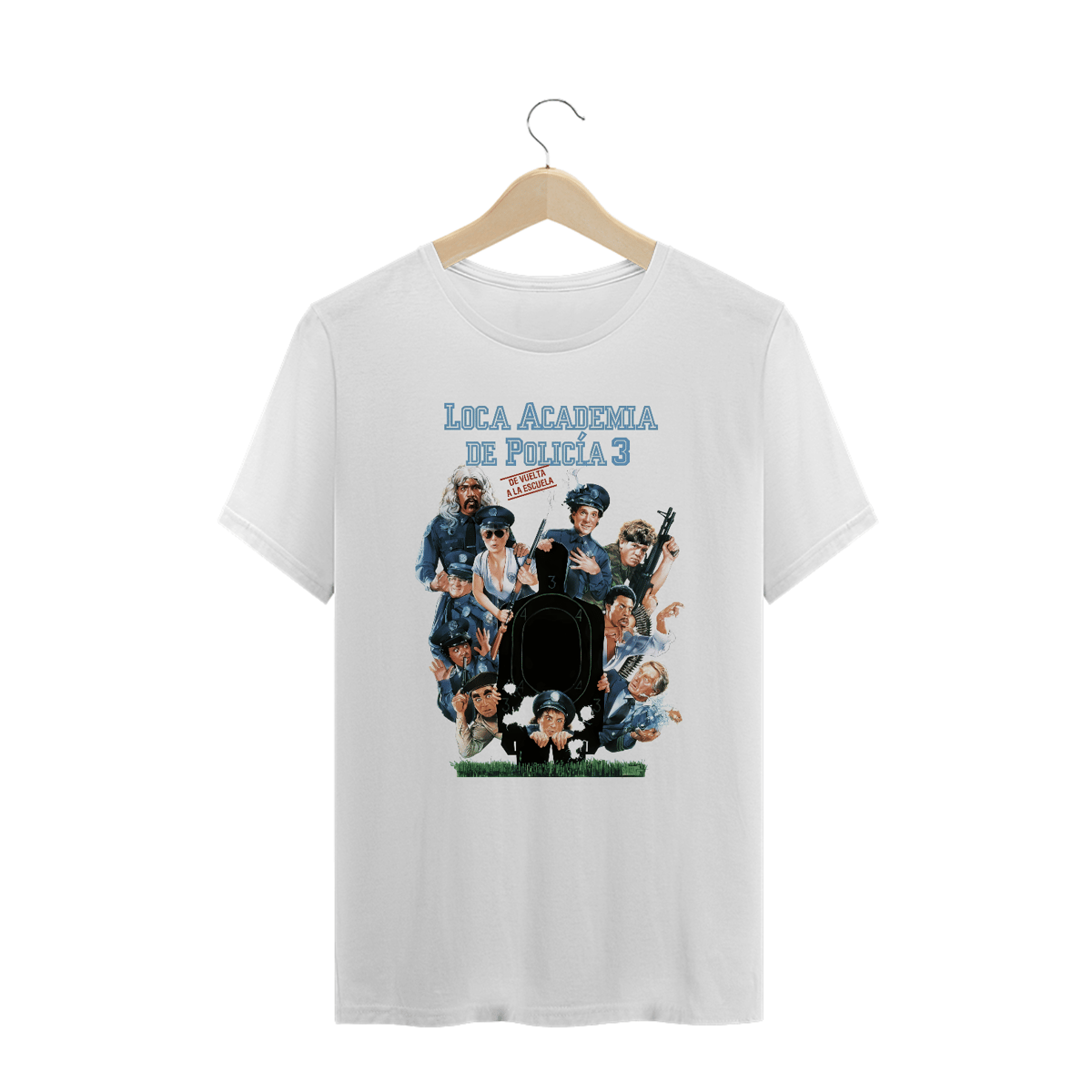 Nome do produto: Camisetas Plus Size Louca Academia DP3