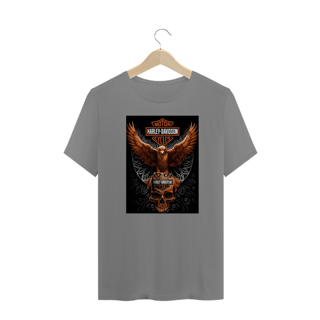 Nome do produto Camisetas Plus Size Harley Águia Dourada