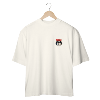 Nome do produto Camisetas Oversized Route 66 Minimalista