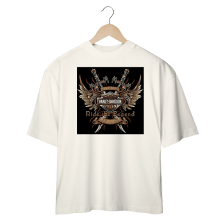Nome do produto Camisetas Oversized Harley Ride The Legend