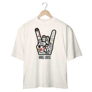 Nome do produto Camisetas Oversized Hang Loose Rock