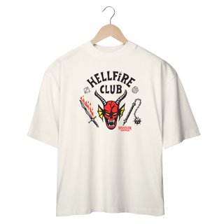 Nome do produto Camisetas Oversized Stranger Things HellFire Club Logo