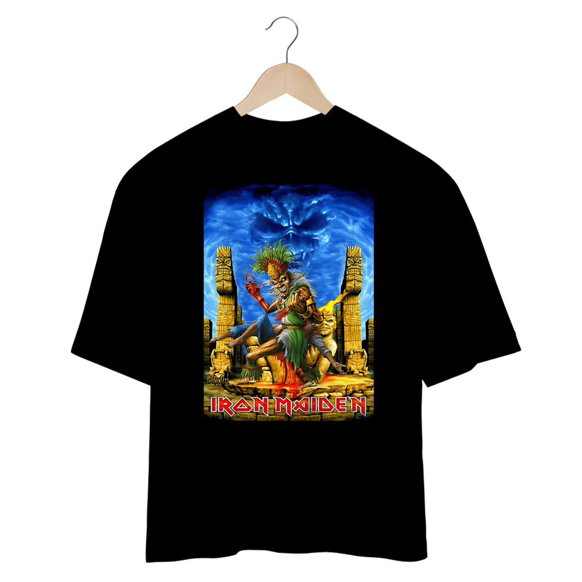 Nome do produto: Camisetas Oversized Iron Maiden