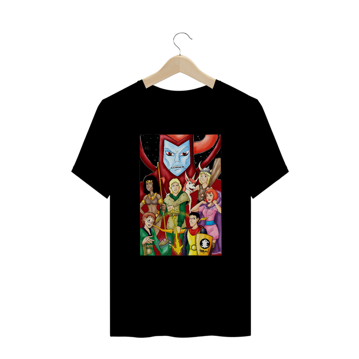 Nome do produto: Camisetas Plus Size Caverna do Dragão