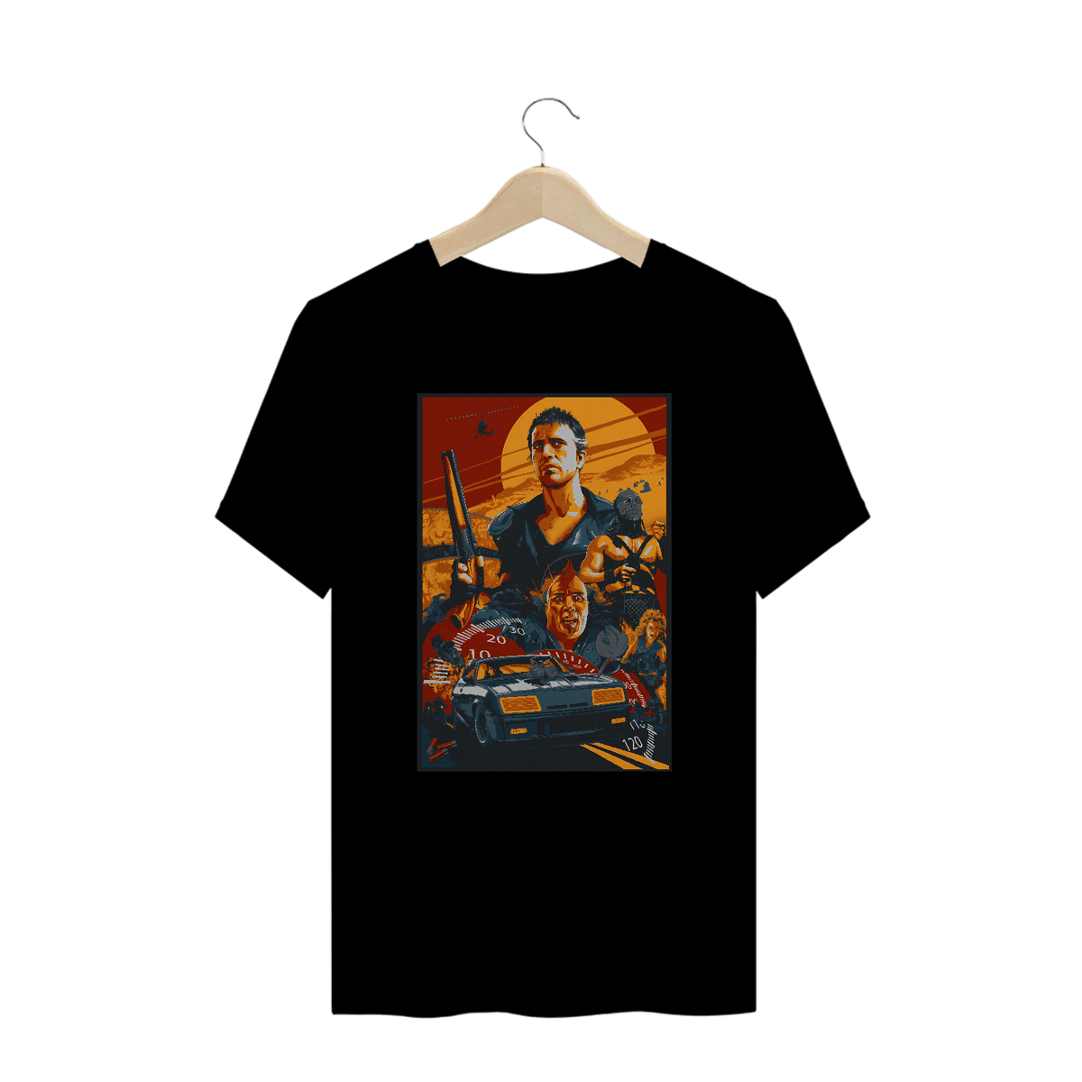 Nome do produto: Camisetas Plus Size Mad Max