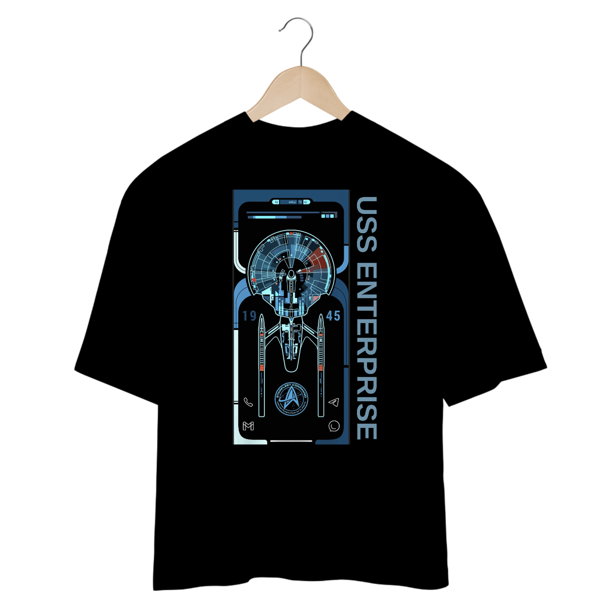 Nome do produto: Camisetas Oversized USS Enterprise