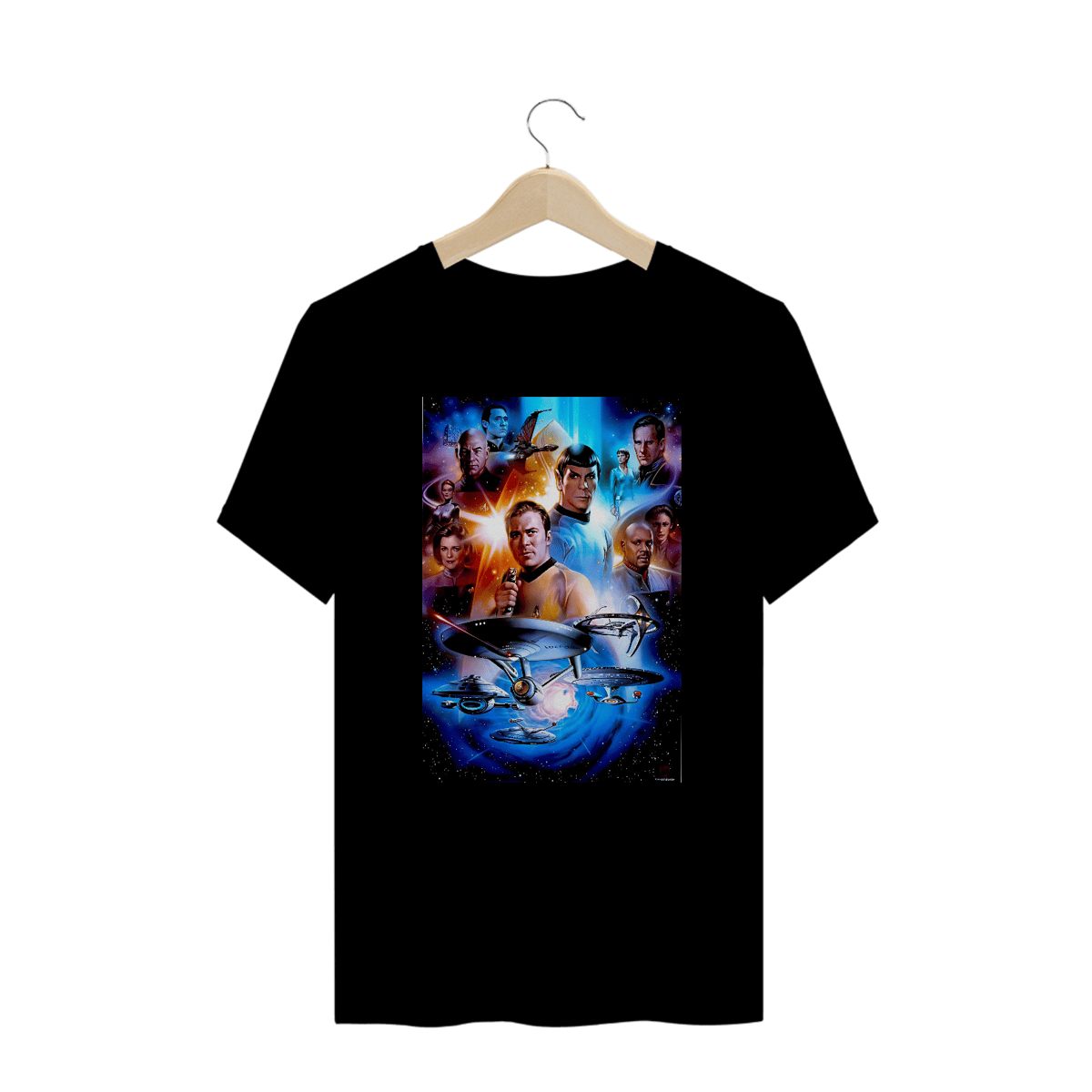 Nome do produto: Camisetas Plus Size Star Trek 