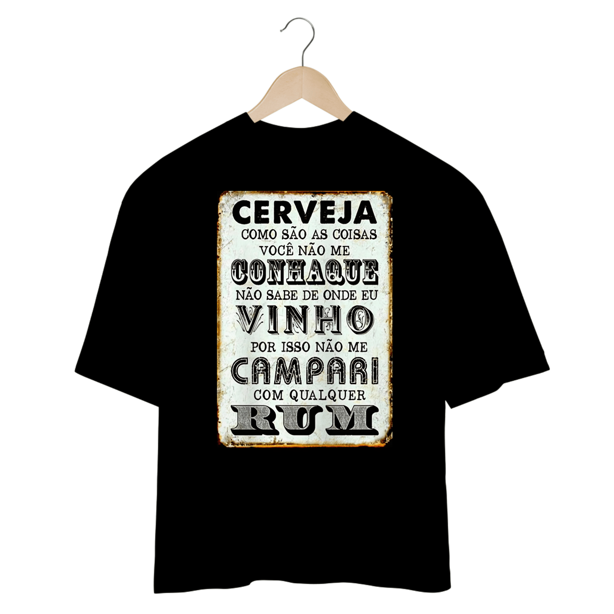 Nome do produto: Camisetas Oversized Cerveja