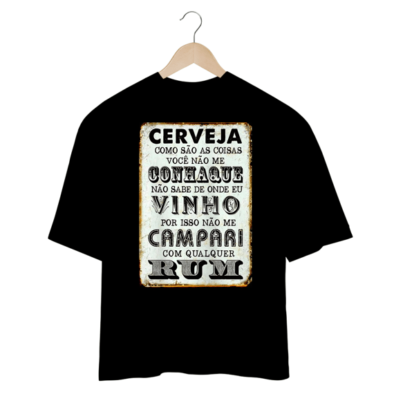 Camisetas Oversized Cerveja