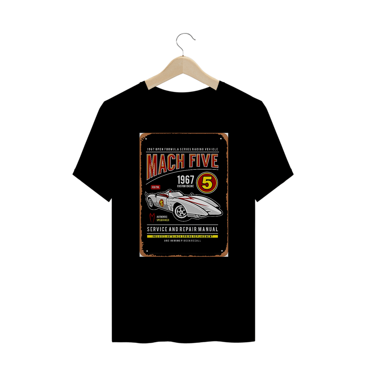 Nome do produto: Camisetas Plus Size Mach Five