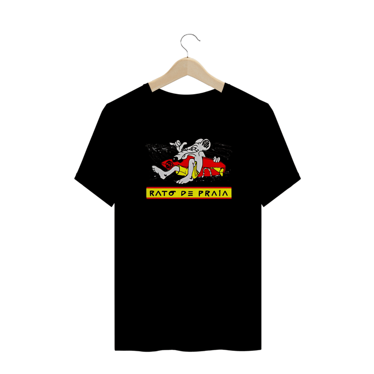 Nome do produto: Camisetas Plus Size Rato de Praia