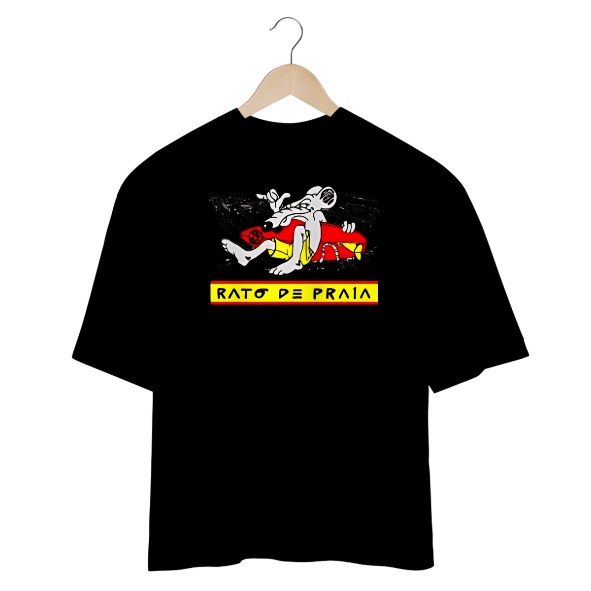 Nome do produto: Camisetas Oversized Rato de Praia