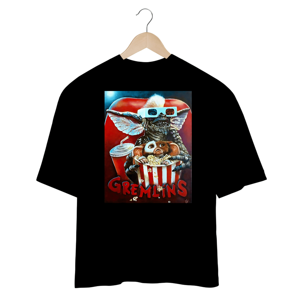 Nome do produto: Camisetas Oversized Gremlins