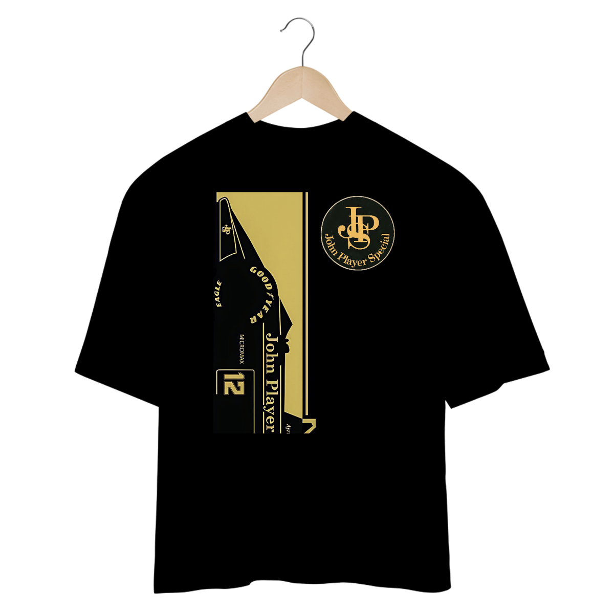Nome do produto: Camisetas Oversized Lotus Preta