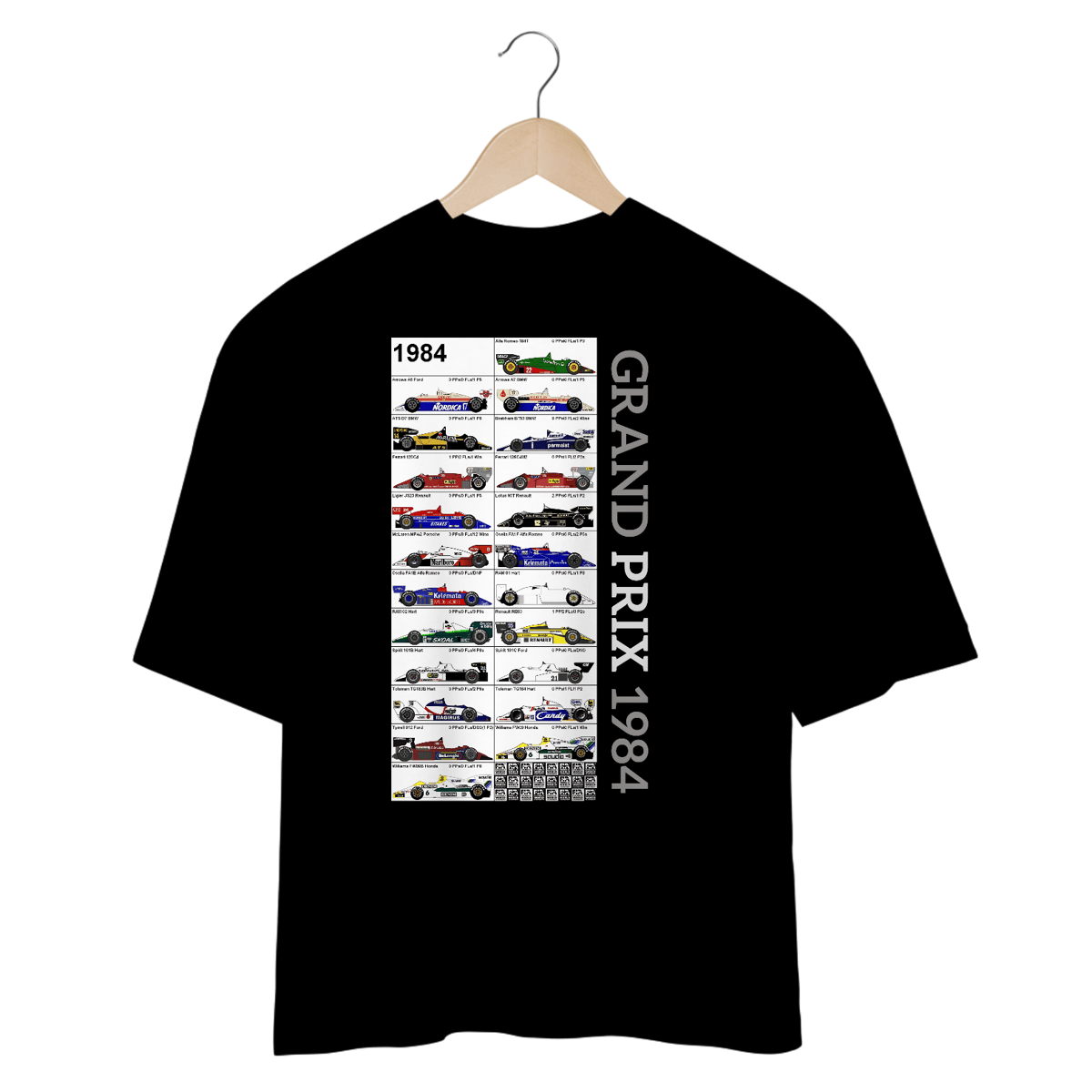 Nome do produto: Camisetas Oversized Grand Prix 1984