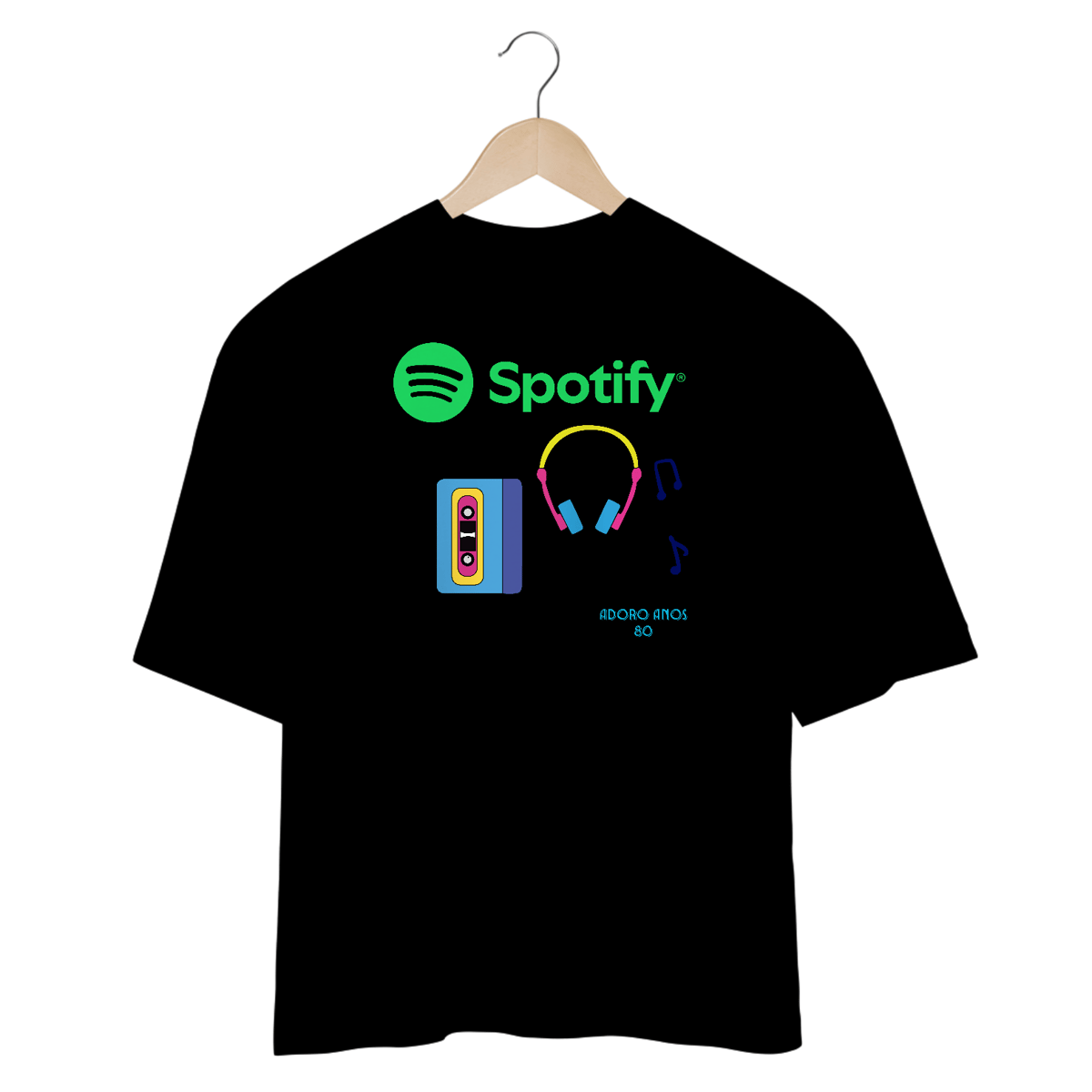 Nome do produto: Camisetas Oversized Spotify