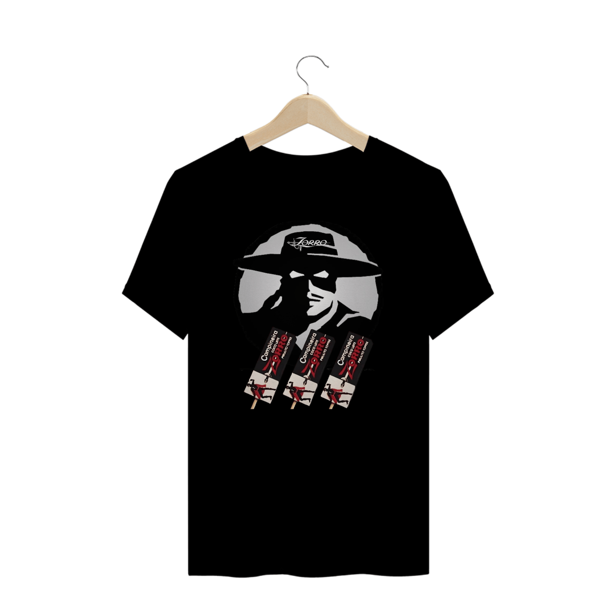 Nome do produto: Camisetas Plus Size Pirulito Zorro
