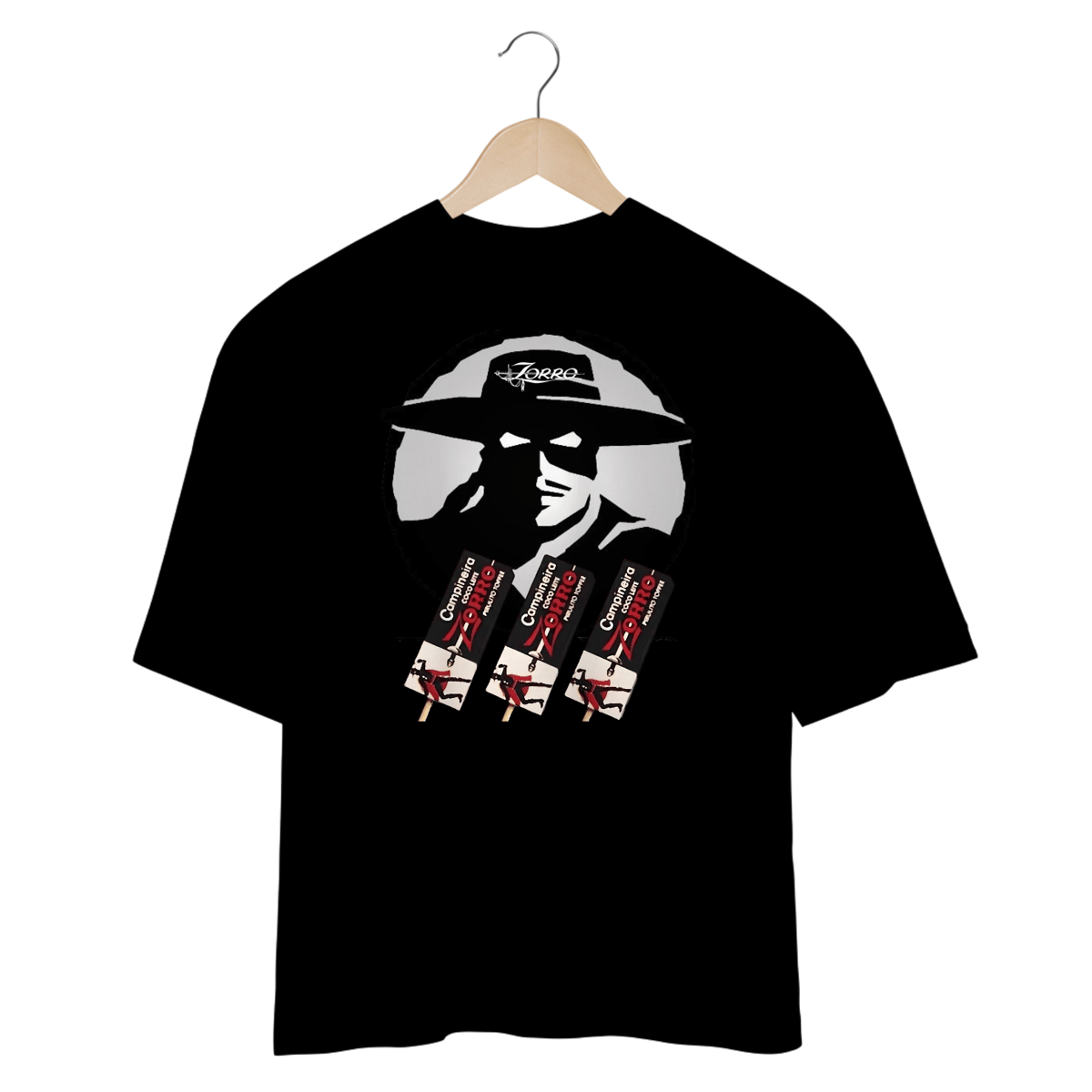 Nome do produto: Camisetas Oversized Pirulito Zorro