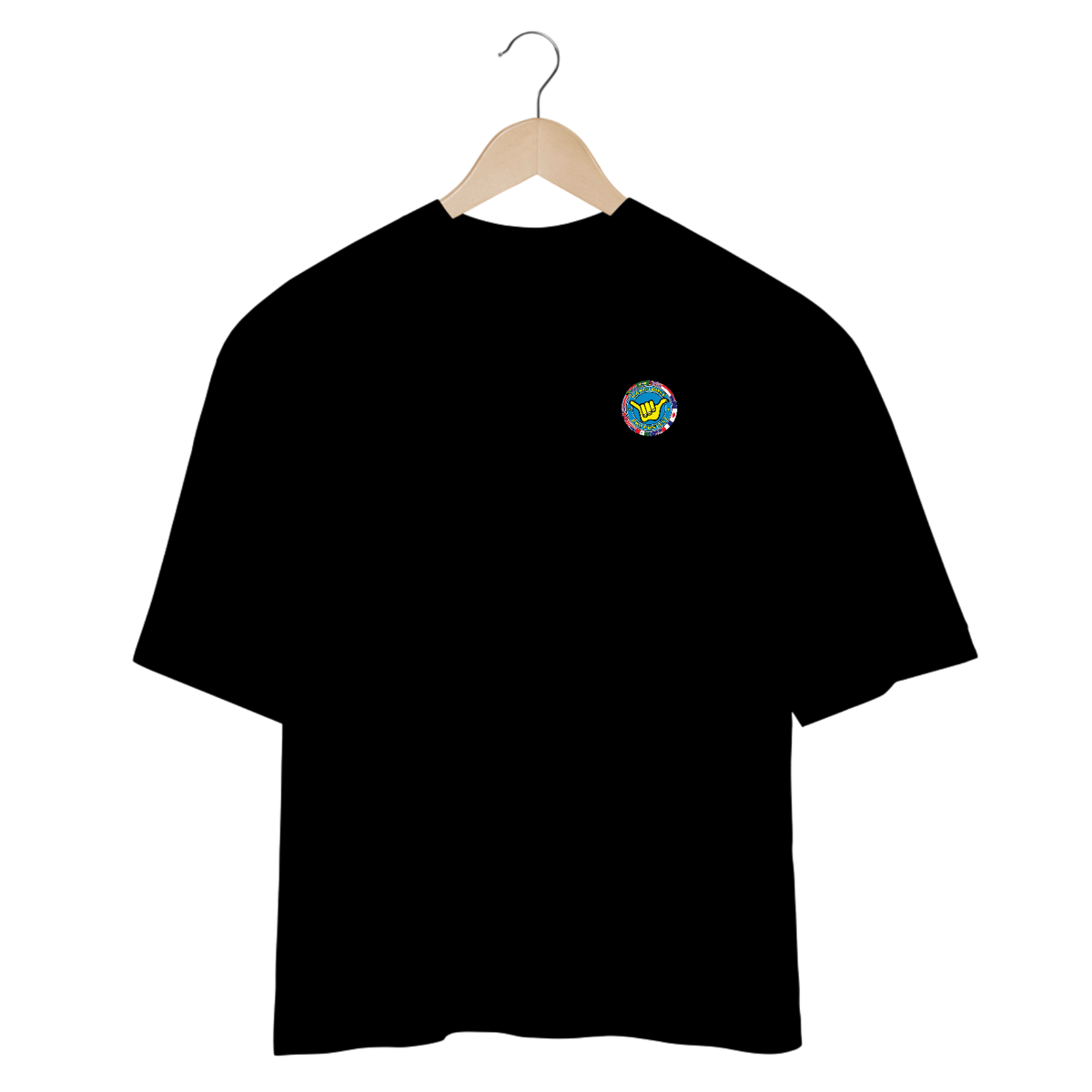 Nome do produto: Camisetas Oversized Hang Loose Minimalista