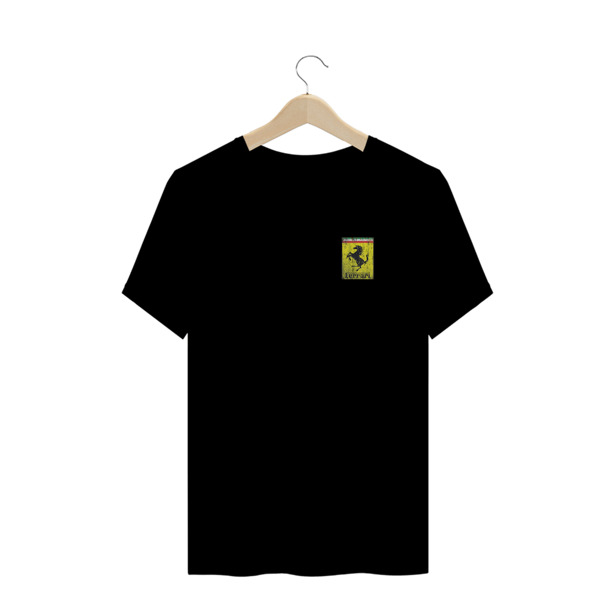 Nome do produto: Camisetas Plus Size Ferrari Minimalista