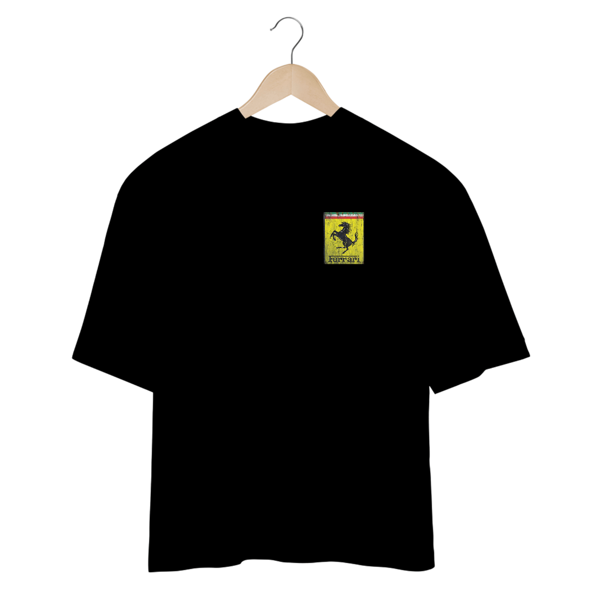 Nome do produto: Camisetas Oversized Ferrari Minimalista