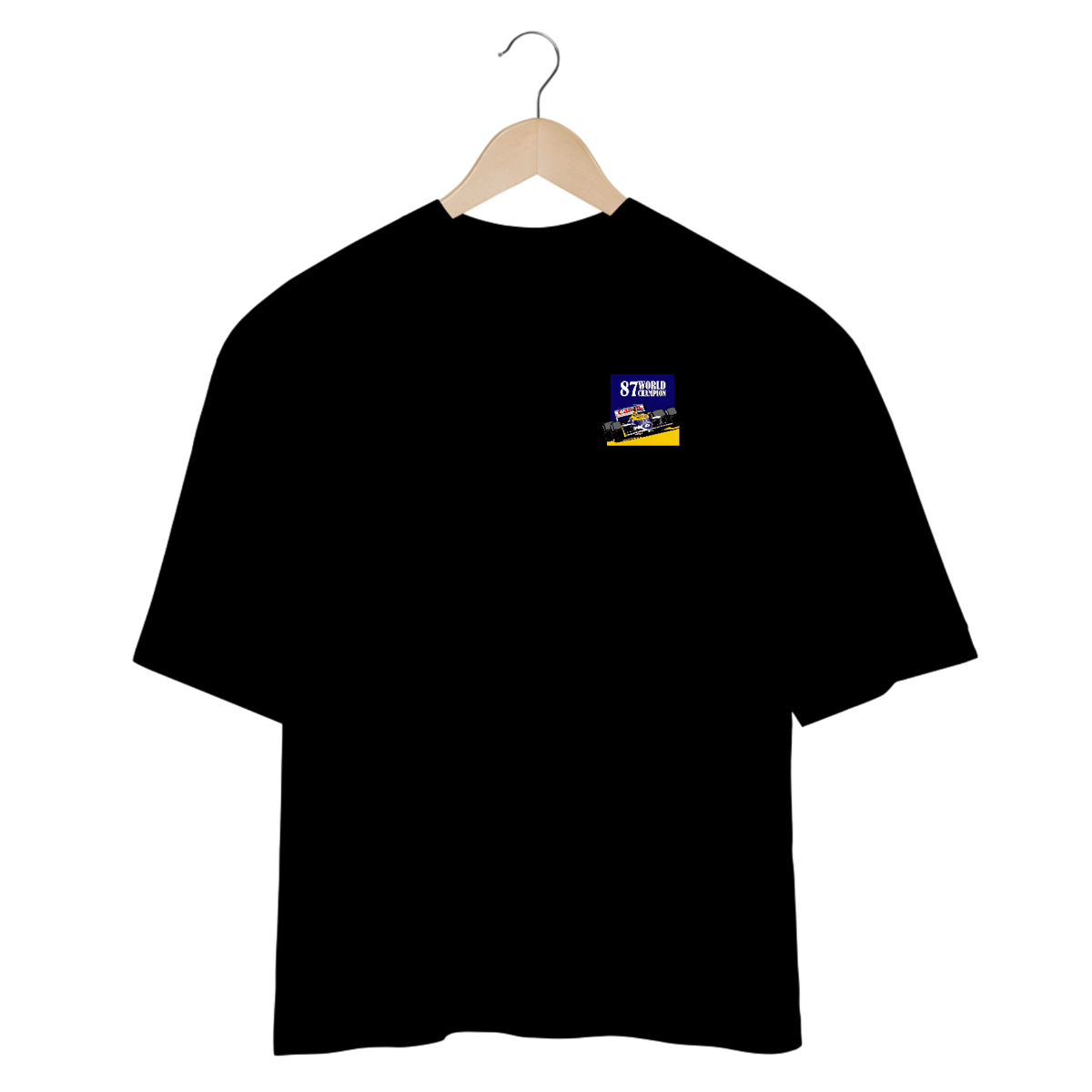 Nome do produto: Camisetas Oversized World Champion 87 Minimalista