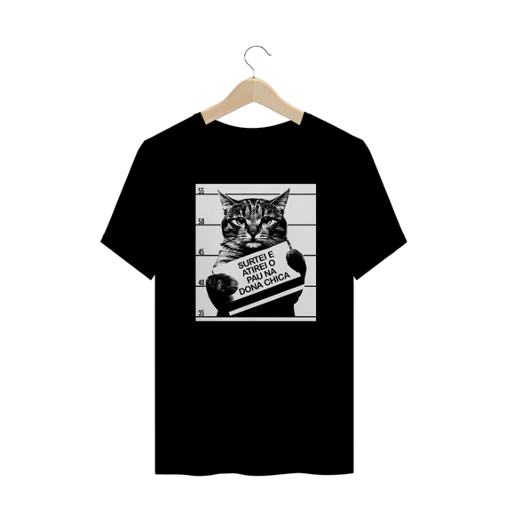 Camisetas Plus Size Gato Surtei
