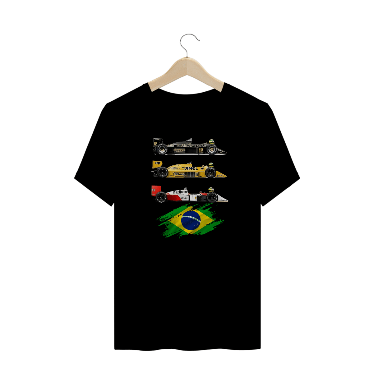 Nome do produto: Camisetas Plus Size F1 Brasil