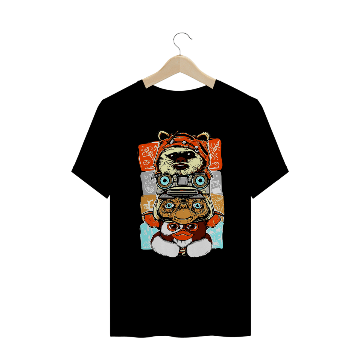 Nome do produto: Camisetas Plus Size Monstrinhos