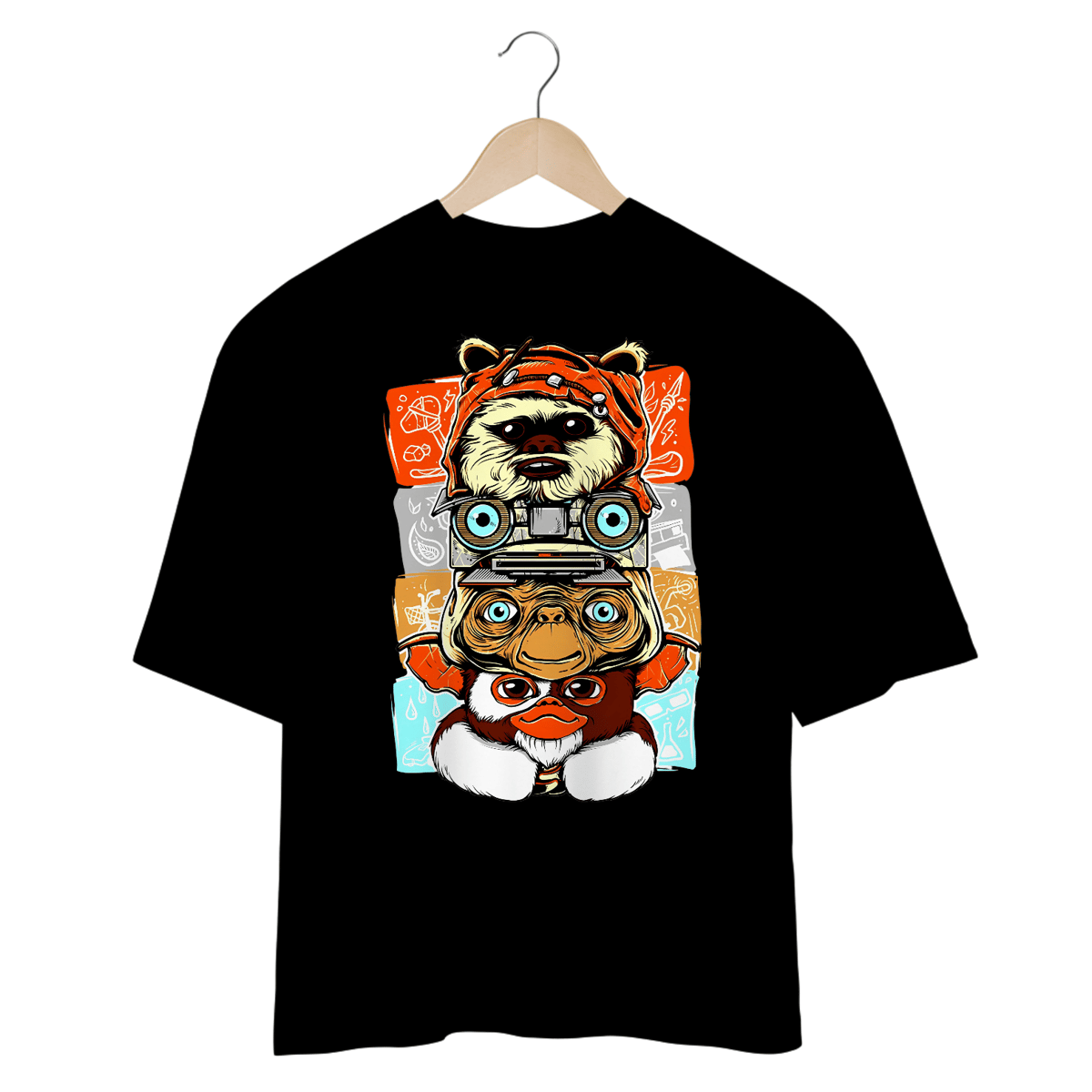 Nome do produto: Camisetas Oversized Monstrinhos