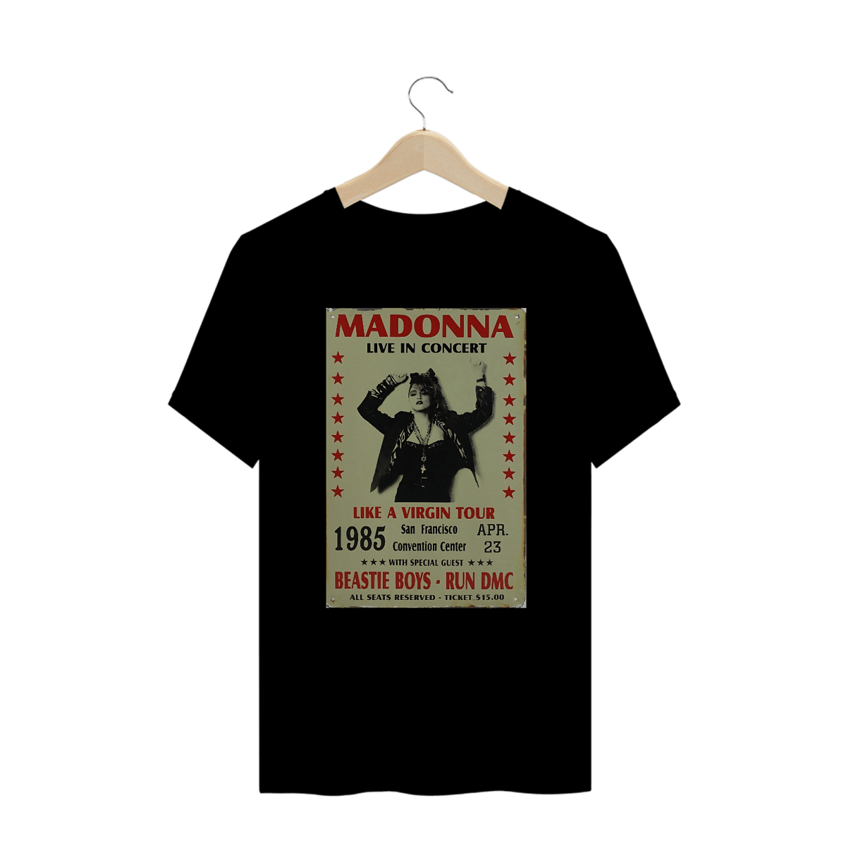 Nome do produto: Camisetas Plus Size Madonna