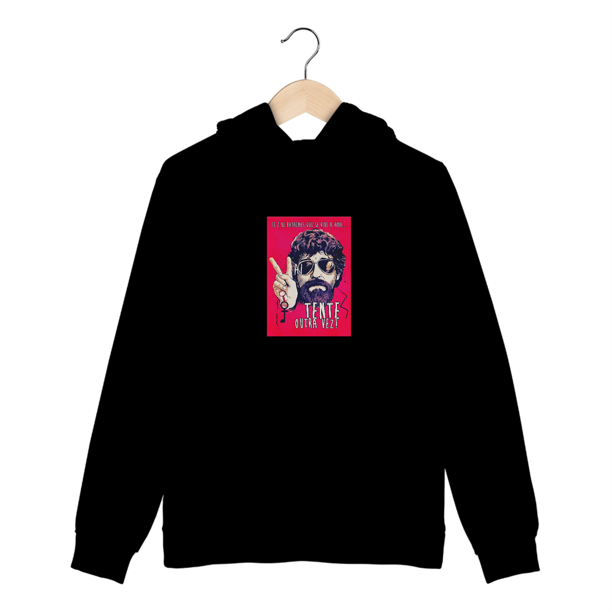 Nome do produto: Moletom Canguru Tente Outra Vez