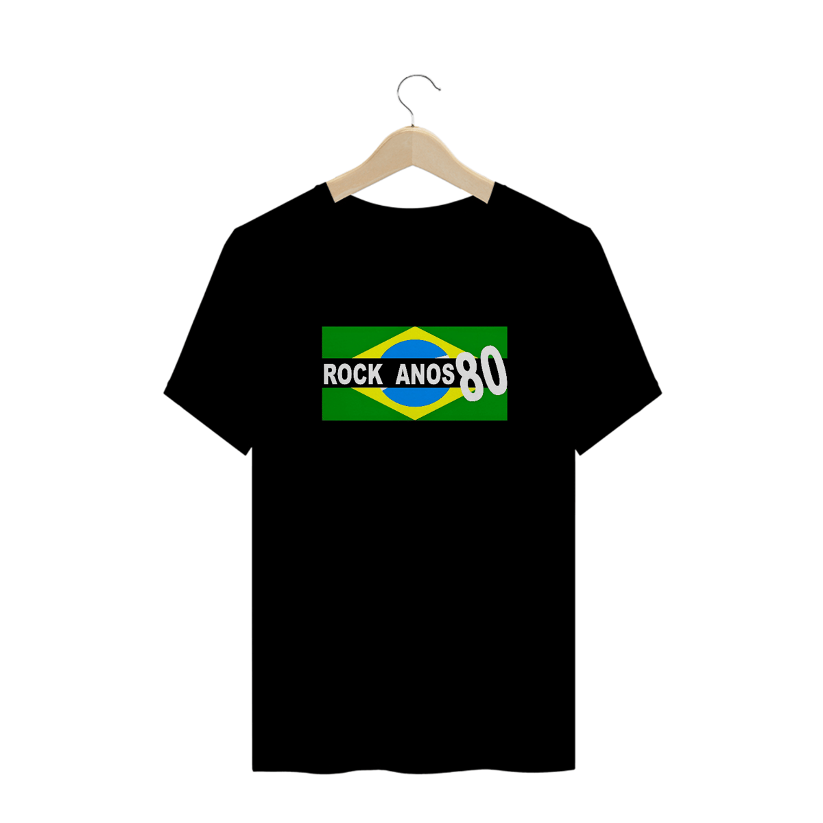 Nome do produto: Camisetas Plus Size Rock Anos 80