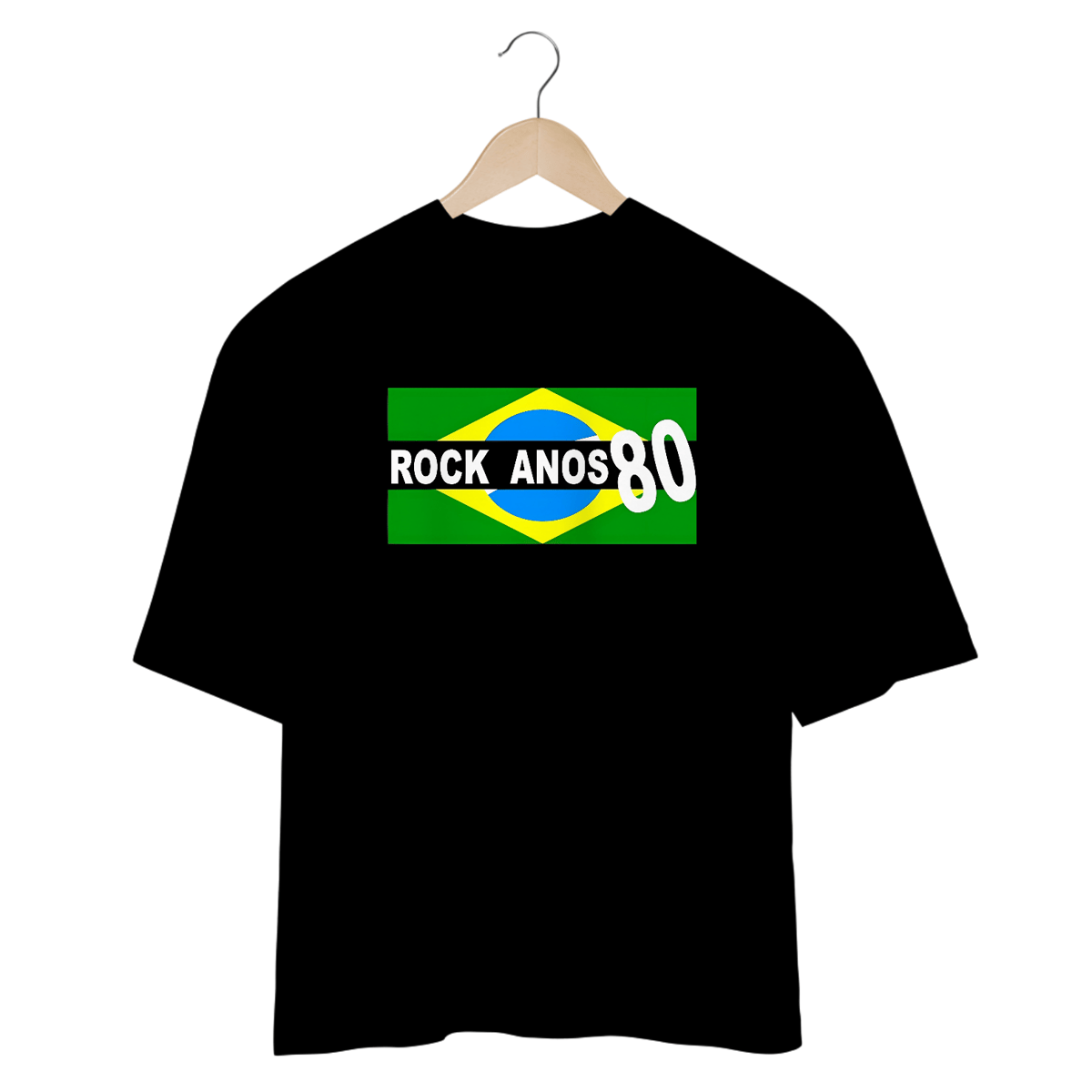 Nome do produto: Camisetas Oversized Rock Anos 80