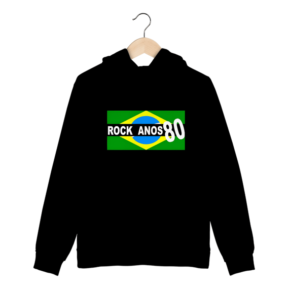 Moletom Canguru Rock Anos 80