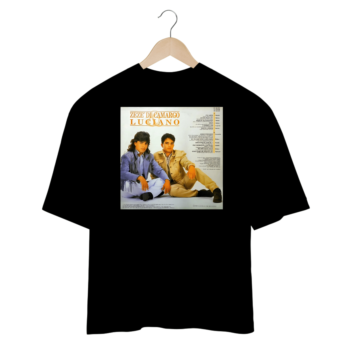 Nome do produto: Camisetas Oversized Zezé Di Camargo & Luciano