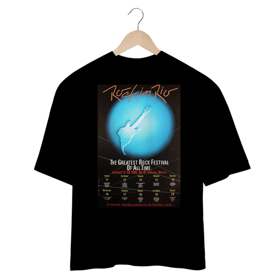 Camisetas Oversized Rock In Rio 3