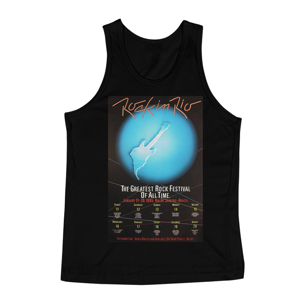 Nome do produto: Regata Rock In Rio 3