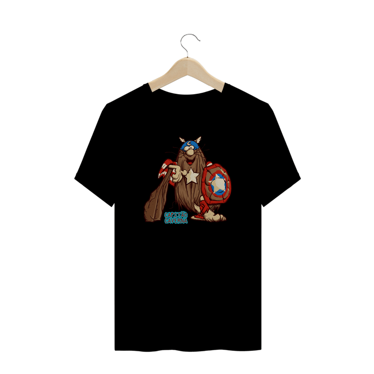 Nome do produto: Camisetas Plus Size Capitão Caverna