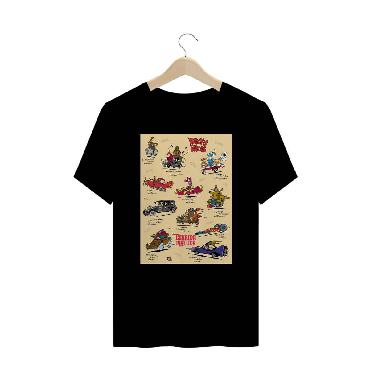Nome do produto: Camisetas Plus Size Corrida Maluca