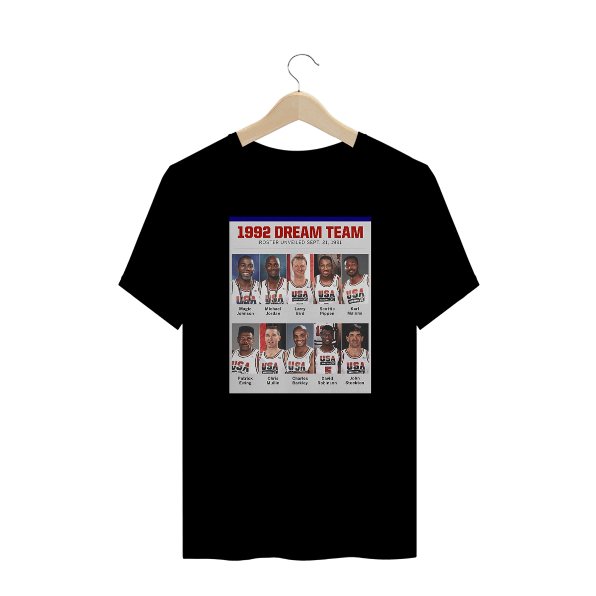 Nome do produto: Camisetas Plus Size Dream Team NBA