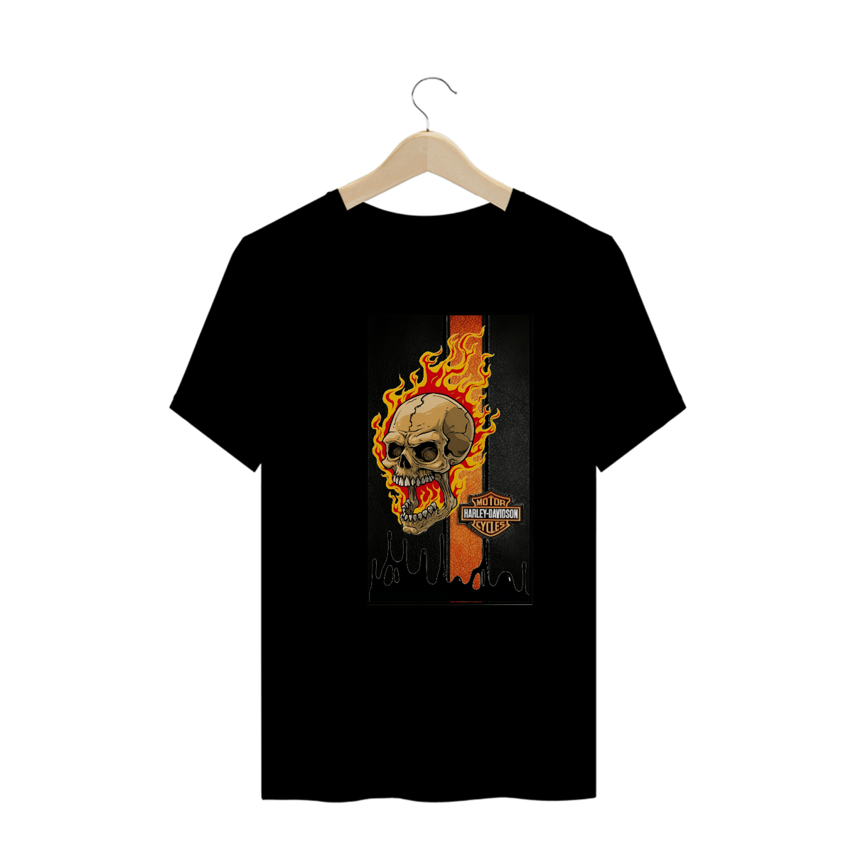 Nome do produto: Camisetas Plus Size Harley Fogo