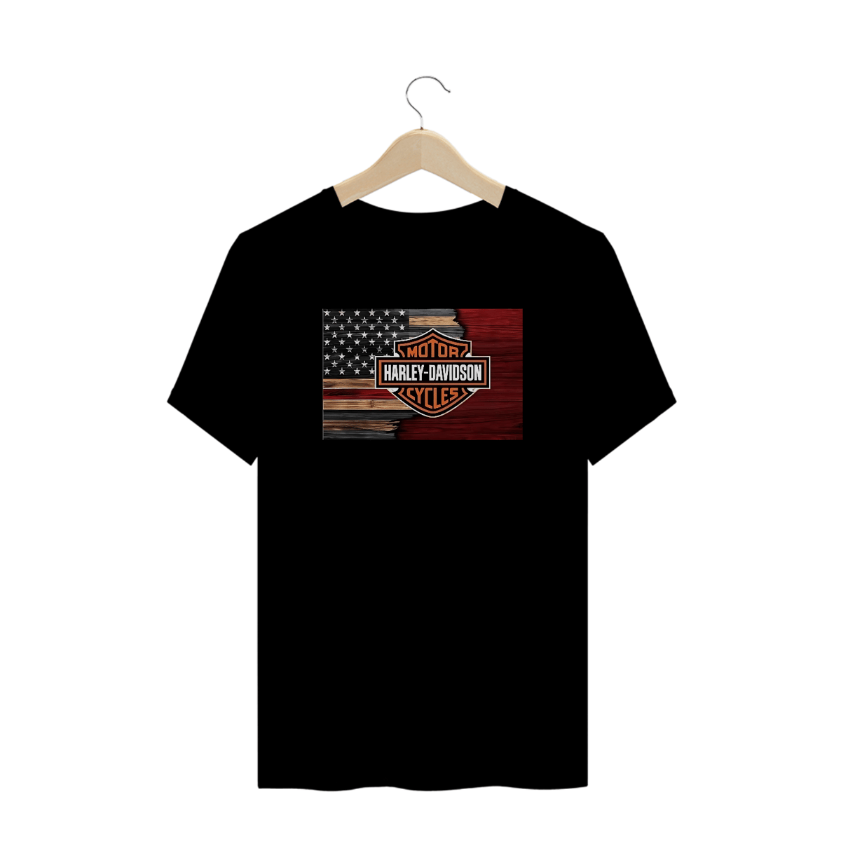 Nome do produto: Camisetas Plus Size Harley USA
