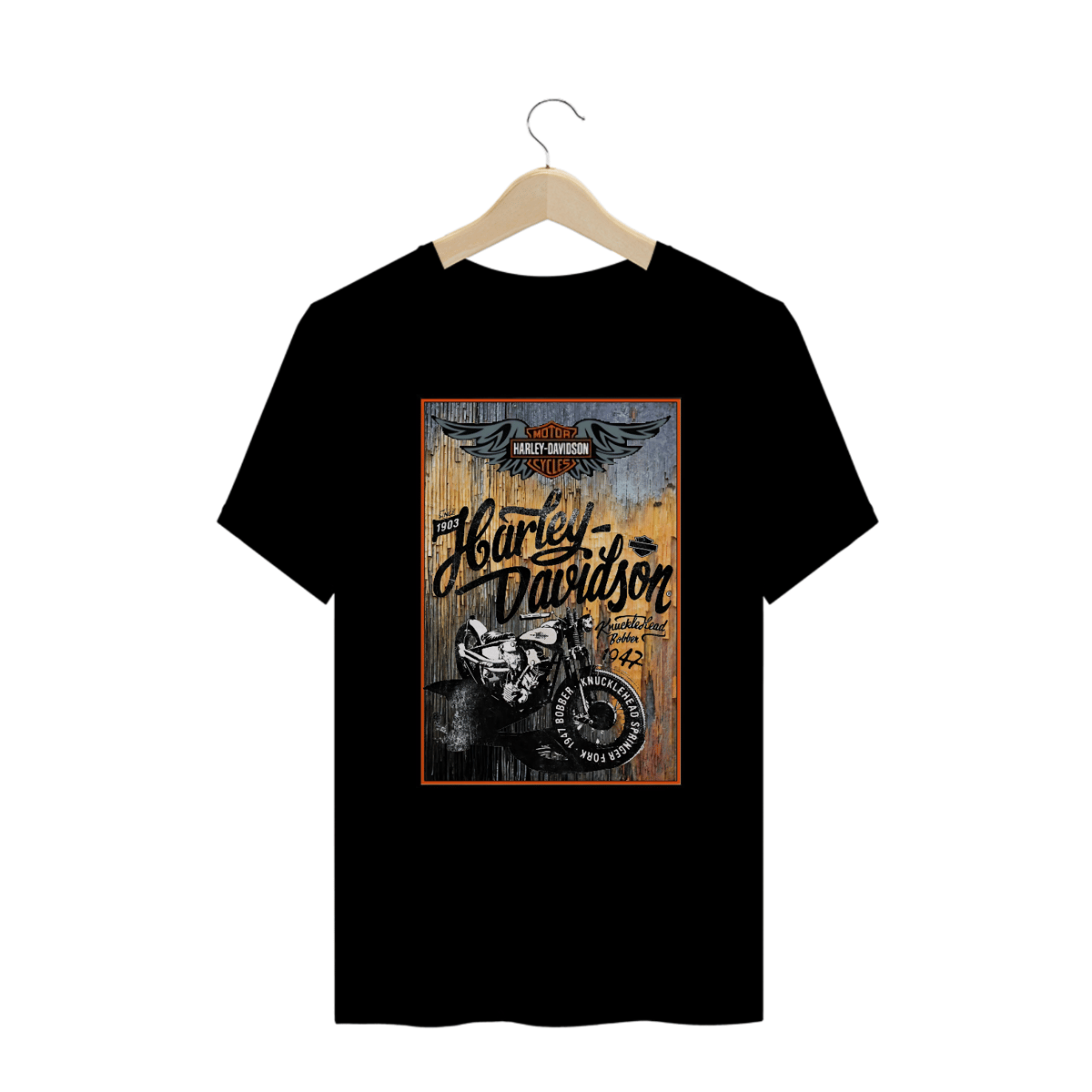 Nome do produto: Camisetas Plus Size Harley 1947