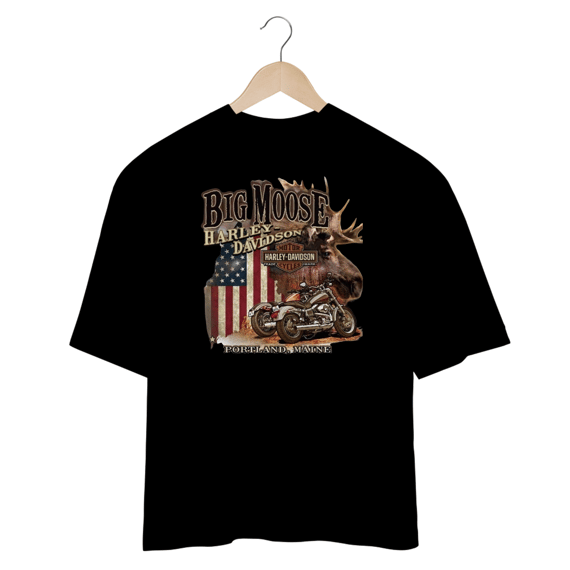 Camisetas Oversized Harley Big Moose