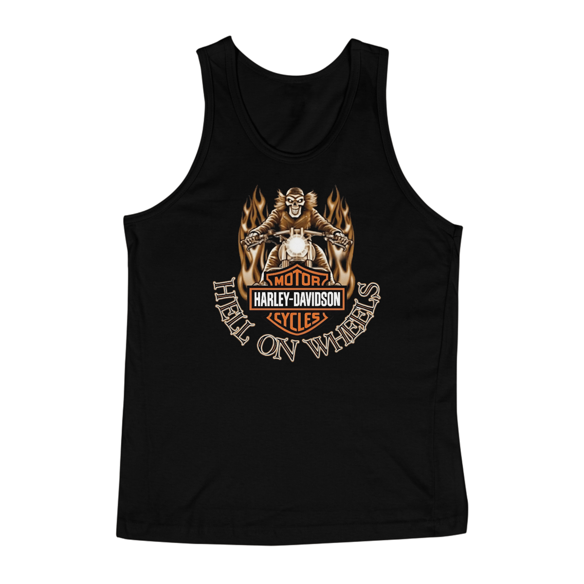 Nome do produto: Regata Harley Hell On Wheels