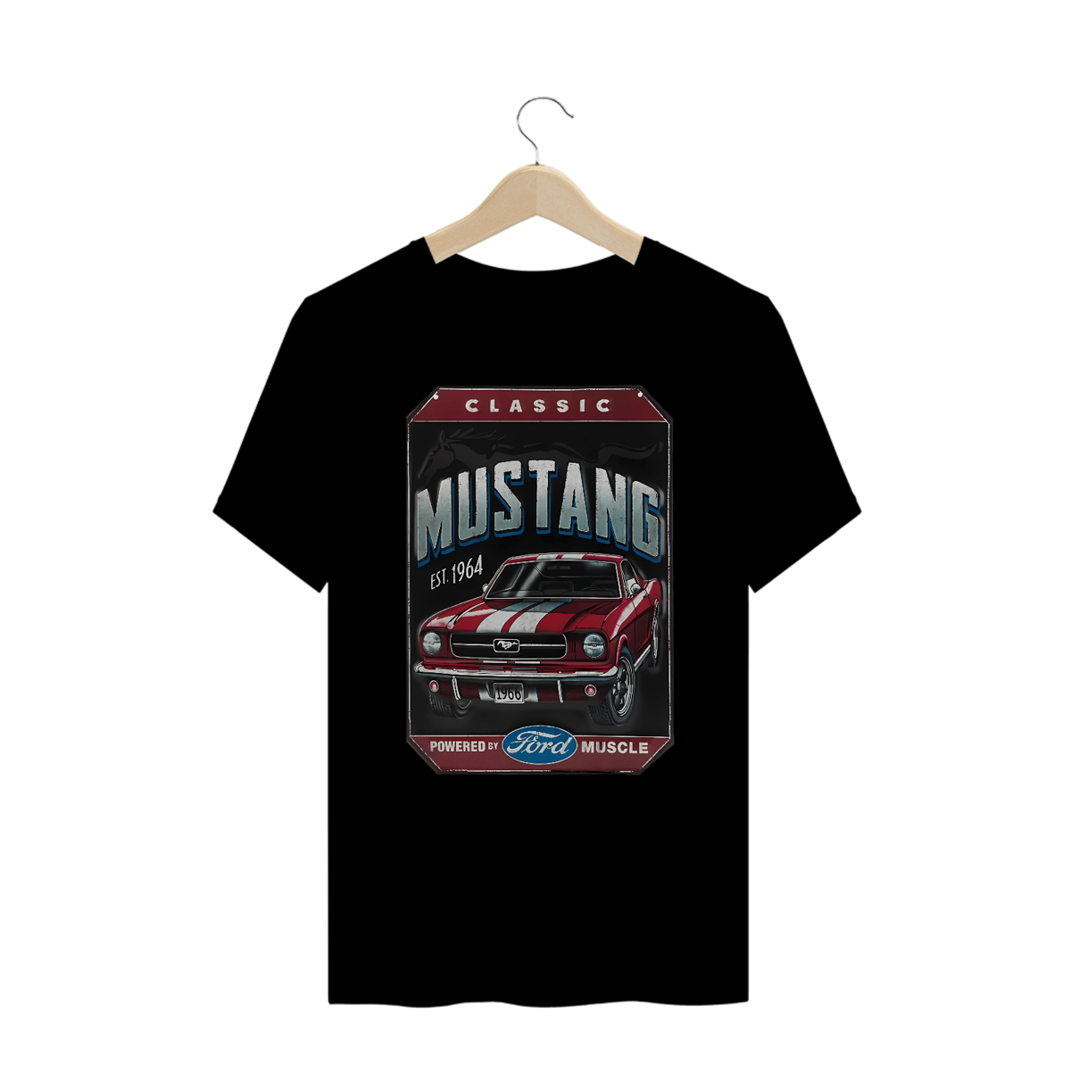 Nome do produto: Camisetas Plus Size Mustang 64