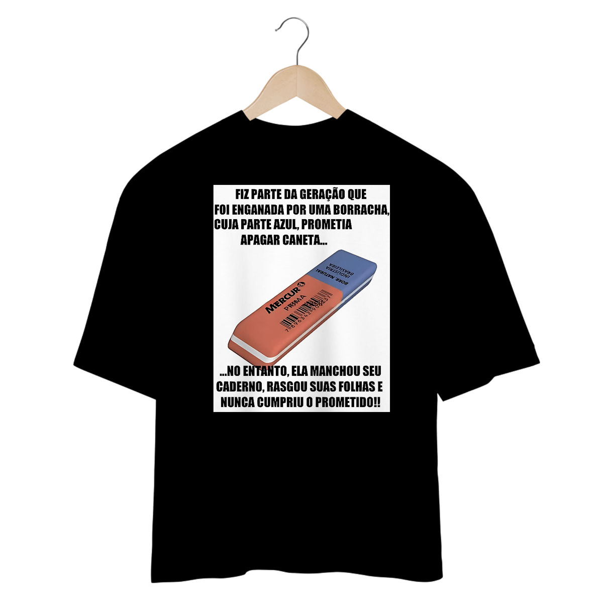 Nome do produto: Camisetas Oversized Borracha Mercur