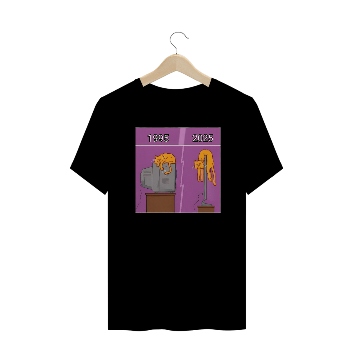 Nome do produto: Camisetas Plus Size Cat 1995